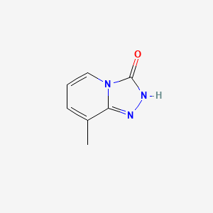 molecular formula C7H7N3O B3052958 8-Methyl[1,2,4]triazolo[4,3-a]pyridin-3(2H)-one CAS No. 4926-20-9