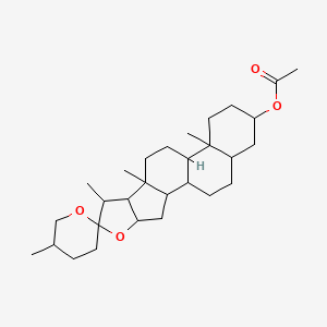 molecular formula C29H46O4 B3052964 Neotigogenin acetate CAS No. 4948-43-0