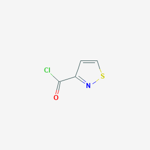 molecular formula C4H2ClNOS B3052979 3-Isothiazolecarbonyl chloride CAS No. 49672-77-7