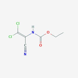 molecular formula C6H6Cl2N2O2 B3052991 Ethyl N-(1-cyano-2,2-dichlorovinyl)carbamate CAS No. 49837-72-1