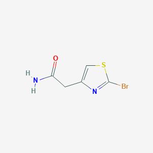 molecular formula C5H5BrN2OS B3053007 2-(2-Bromothiazol-4-yl)acetamide CAS No. 500345-13-1