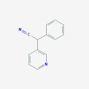 molecular formula C13H10N2 B3053009 Phenyl(pyridin-3-yl)acetonitrile CAS No. 5005-40-3