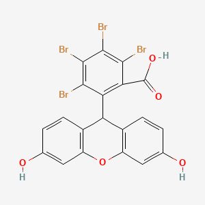 molecular formula C20H10Br4O5 B3053010 2,3,4,5-tetrabromo-6-(3,6-dihydroxy-9H-xanthen-9-yl)benzoic acid CAS No. 500533-91-5