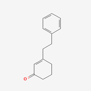 molecular formula C14H16O B3053011 2-环己烯-1-酮，3-(2-苯乙基)- CAS No. 500546-55-4