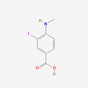 molecular formula C8H8INO2 B3053012 3-Iodo-4-(methylamino)benzoic acid CAS No. 500699-01-4