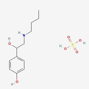 molecular formula C12H21NO6S B3053017 Bamethan monosulfate CAS No. 5011-27-8