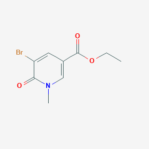molecular formula C9H10BrNO3 B3053019 Ethyl 5-bromo-1-methyl-6-oxo-1,6-dihydropyridine-3-carboxylate CAS No. 501688-59-1