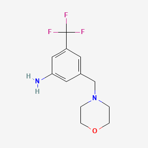 B3053027 3-(Morpholin-4-ylmethyl)-5-(trifluoromethyl)aniline CAS No. 503160-35-8