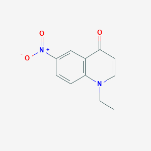 molecular formula C11H10N2O3 B3053036 1-Ethyl-6-nitroquinolin-4-one CAS No. 50440-64-7