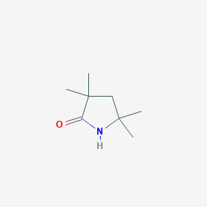 molecular formula C8H15NO B3053040 3,3,5,5-四甲基吡咯烷-2-酮 CAS No. 50455-47-5