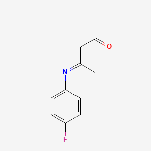 2-Pentanone, 4-[(4-fluorophenyl)imino]-