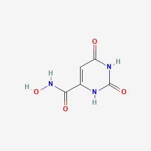 molecular formula C5H5N3O4 B3053067 Orotohydroxamic acid CAS No. 5067-46-9