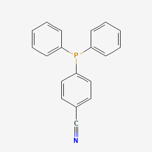 molecular formula C19H14NP B3053069 Benzonitrile, 4-(diphenylphosphino)- CAS No. 5068-16-6