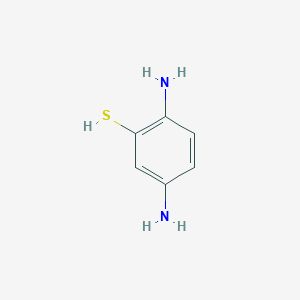 molecular formula C6H8N2S B3053078 2,5-Diaminobenzenethiol CAS No. 507246-12-0