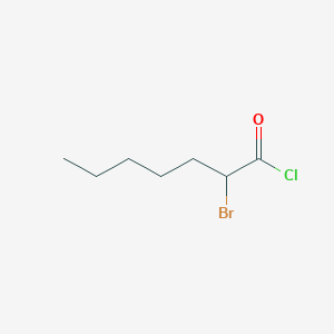 molecular formula C7H12BrClO B3053079 2-Bromoheptanoylchloride CAS No. 50733-91-0
