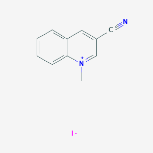 molecular formula C11H9IN2 B3053080 3-Cyano-1-methylquinolin-1-ium iodide CAS No. 50741-48-5