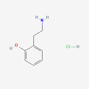 molecular formula C8H12ClNO B3053147 2-(2-Aminoethyl)phenol hydrochloride CAS No. 5136-97-0
