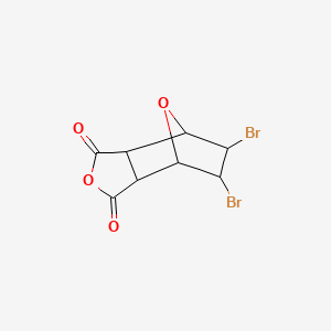 molecular formula C8H6Br2O4 B3053149 7-氧代双环[2.2.1]庚烷-2,3-二羧酸酐，5,6-二溴-，(E)- CAS No. 51371-59-6