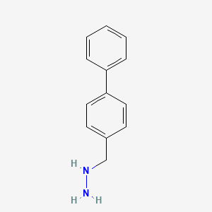 molecular formula C13H14N2 B3053156 Biphenyl-4-ylmethyl-hydrazine CAS No. 51421-32-0