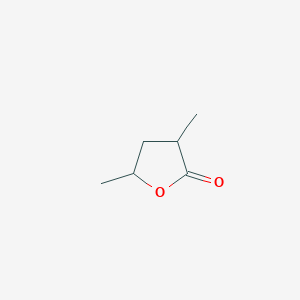 molecular formula C6H10O2 B3053159 3,5-Dimethyloxolan-2-one CAS No. 5145-01-7
