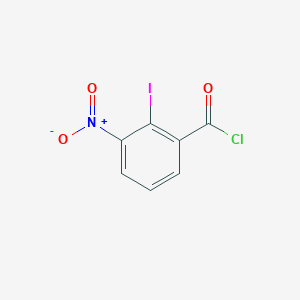 molecular formula C7H3ClINO3 B3053173 Benzoyl chloride, 2-iodo-3-nitro- CAS No. 51640-62-1