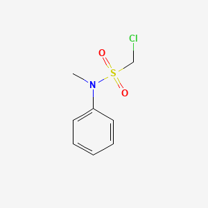molecular formula C8H10ClNO2S B3053208 1-Chloro-N-methyl-N-phenylmethanesulfonamide CAS No. 52009-27-5