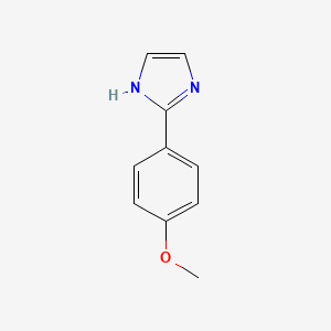 molecular formula C10H10N2O B3053220 2-(4-甲氧基苯基)-1H-咪唑 CAS No. 52091-37-9