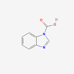 molecular formula C8H6N2O2 B3053228 1h-Benzimidazole-1-carboxylic acid CAS No. 52169-56-9