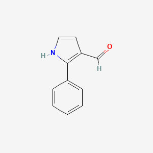 molecular formula C11H9NO B3053229 2-苯基-1H-吡咯-3-甲醛 CAS No. 52179-71-2