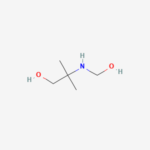 molecular formula C5H13NO2 B3053237 2-[(Hydroxymethyl)amino]-2-methylpropanol CAS No. 52299-20-4