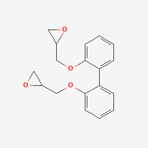 molecular formula C18H18O4 B3053238 2,2'-Bis(glycidyloxy)biphenyl CAS No. 52300-37-5