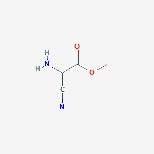 molecular formula C4H6N2O2 B3053257 2-氨基-2-氰基乙酸甲酯 CAS No. 52486-70-1