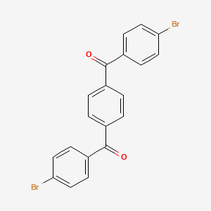 molecular formula C20H12Br2O2 B3053258 [4-(4-Bromobenzoyl)phenyl]-(4-bromophenyl)methanone CAS No. 52497-29-7