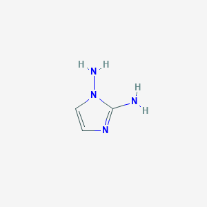 molecular formula C3H6N4 B3053261 1H-Imidazole-1,2-diamine CAS No. 52534-90-4
