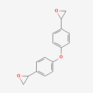molecular formula C16H14O3 B3053295 2,2'-(Oxydibenzene-4,1-diyl)dioxirane CAS No. 5280-88-6
