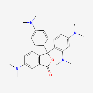 B3053300 3-(2,4-Bis(dimethylamino)phenyl)-6-(dimethylamino)-3-(4-(dimethylamino)phenyl)phthalide CAS No. 52830-74-7