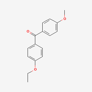 molecular formula C16H16O3 B3053304 Benzophenone, 4-ethoxy-4'-methoxy- CAS No. 52886-92-7