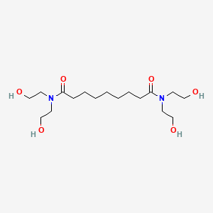 molecular formula C17H34N2O6 B3053306 N,N,N',N'-Tetrakis(2-hydroxyethyl)nonanediamide CAS No. 52914-63-3