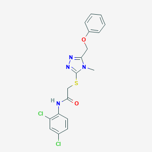 N-(2,4-dichlorophenyl)-2-{[4-methyl-5-(phenoxymethyl)-4H-1,2,4-triazol-3-yl]sulfanyl}acetamide