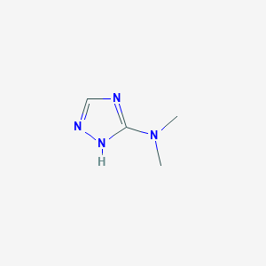 molecular formula C4H8N4 B3053310 1H-1,2,4-三唑-3-胺，N,N-二甲基- CAS No. 5295-34-1