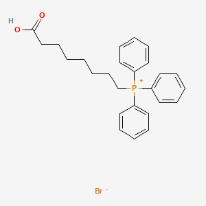 molecular formula C26H30BrO2P B3053311 Phosphonium, (7-carboxyheptyl)triphenyl-, bromide CAS No. 52956-93-1