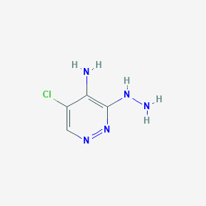 molecular formula C4H6ClN5 B3053331 5-Chloro-3-hydrazinylpyridazin-4-amine CAS No. 53180-75-9