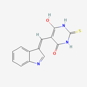 5-((1H-indol-3-yl)methylene)-2-thioxodihydropyrimidine-4,6(1H,5H)-dione