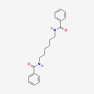 molecular formula C20H24N2O2 B3053344 Benzamide, N,N'-1,6-hexanediylbis- CAS No. 5326-21-6