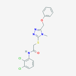 N-(2,3-dichlorophenyl)-2-{[4-methyl-5-(phenoxymethyl)-4H-1,2,4-triazol-3-yl]sulfanyl}acetamide