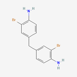 molecular formula C13H12Br2N2 B3053350 4,4'-Methanediylbis(2-bromoaniline) CAS No. 5329-22-6