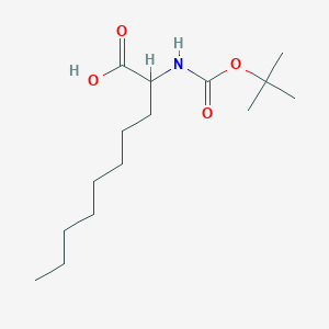 molecular formula C15H29NO4 B3053351 2-((叔丁氧羰基)氨基)癸酸 CAS No. 53296-39-2