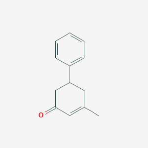 molecular formula C13H14O B3053367 3-Methyl-5-phenylcyclohex-2-en-1-one CAS No. 5337-88-2