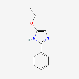 molecular formula C11H12N2O B3053369 5-ethoxy-2-phenyl-1H-imidazole CAS No. 53386-01-9
