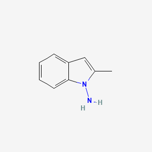 molecular formula C9H10N2 B3053381 2-methyl-1H-indol-1-amine CAS No. 53406-41-0